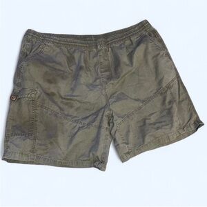 Olive Green Casual Shorts